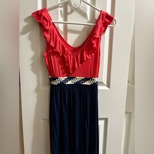 Ruffle Sleeve Summer Dress